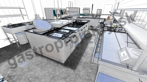 dispoz&iacute;cia kuchyne + 3D